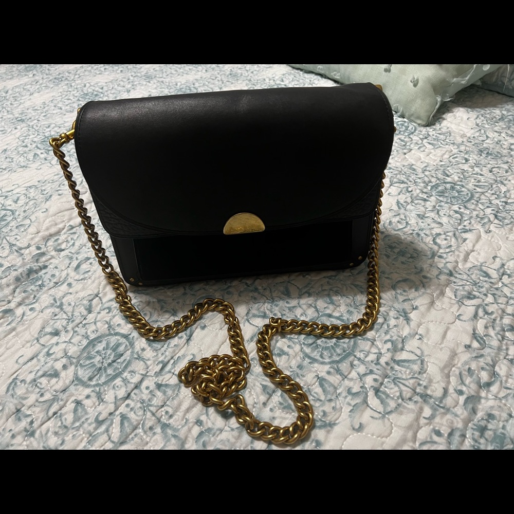 Coach Mxd Ltr Drmr Sb;Brass/Blk